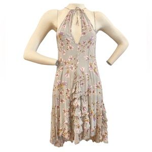 Free People Intimately floral ruffle mini dress